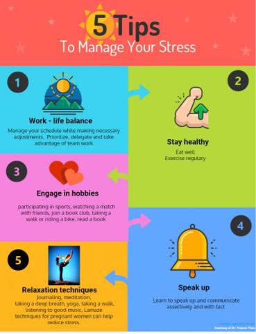 Manage stress to stay healthy and productive